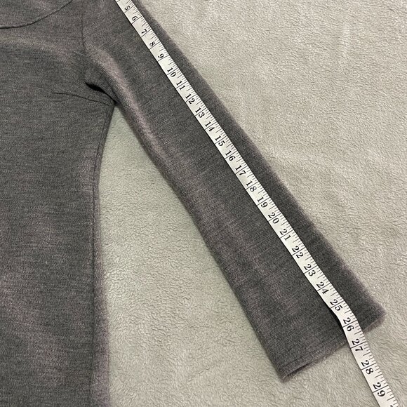 Vera Wang Long Sleeve Wool Dress Sequin Hem Size 8 - Picture 14 of 14